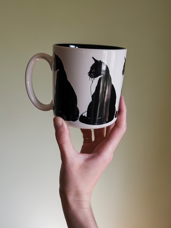 Vintage Other - Vintage Tuxedo Cat Mug, Black and White Cat Coffee Tea Mug